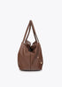 Shopper Efecto Piel Multi Tachas Marron Lola Casademunt