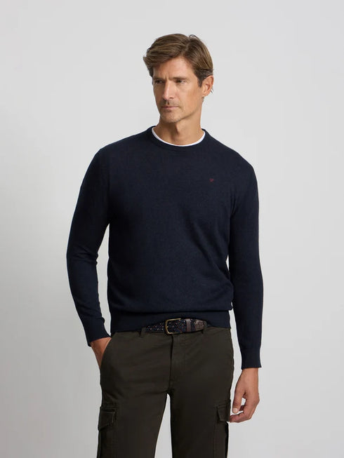 Silbon Jersey Cuello Redondo Azul Marino