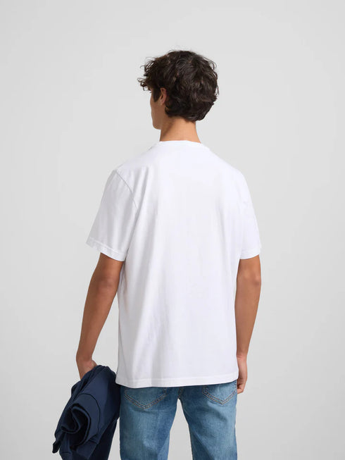Silbon Camiseta Raqueta Media Blanca