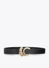 Cinturón Reversible Coco Hebilla Lc Animal Negro-Negro Lola Casademunt