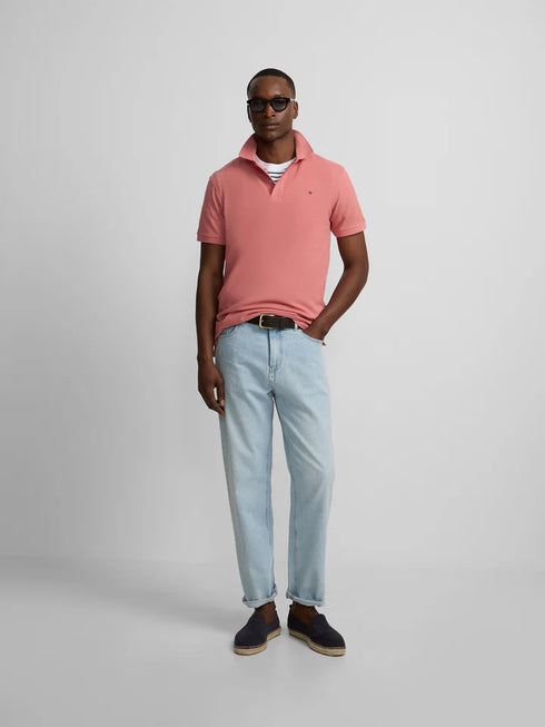Silbon Polo Clasico Liso Coral