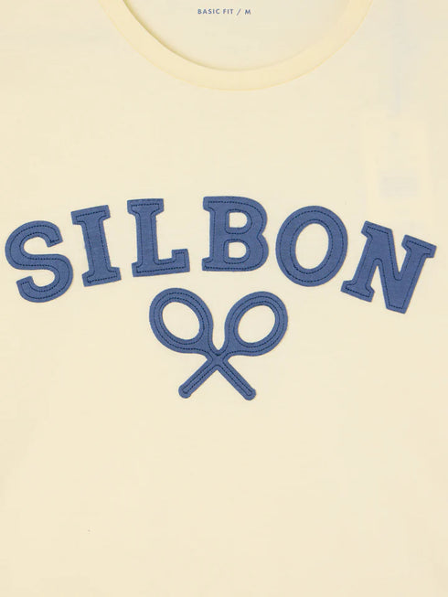 Silbon Camiseta Raqueta Media Amarillo