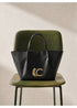 Bandolera Efecto Piel Asa Doble Negro Lola Casademunt