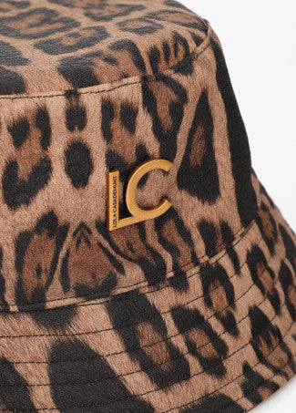 Bucket Combinado en Estampado Animal Print y Ecopiel Marron-Marron LF2607024