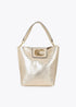 Shopper con Cierre Solapa y Logo Leopardo Dorado Lola Casademunt