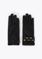 Guantes LC Efecto Piel con Pulsera de Tachas Personalizadas Negro LF2607029