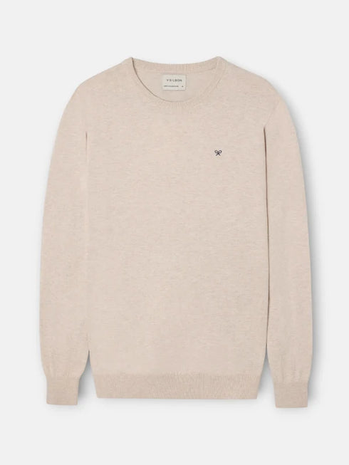 Silbon Jersey Cuello Redondo Beige Claro