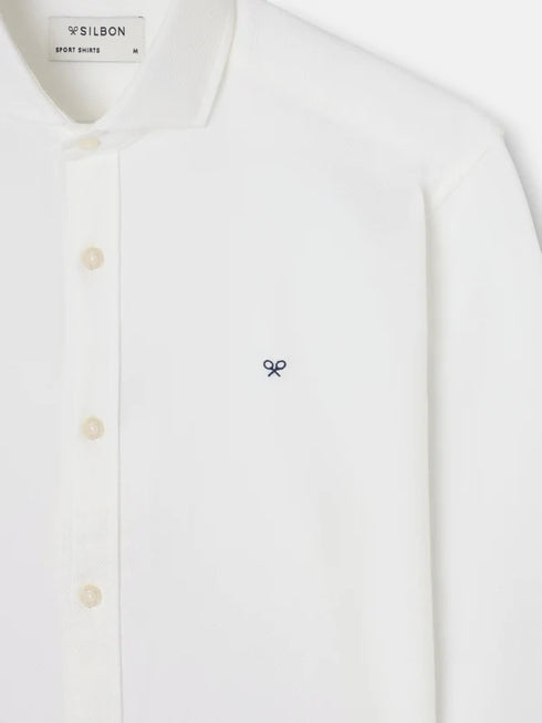 Silbon Camisa Sport Estructura Blanca