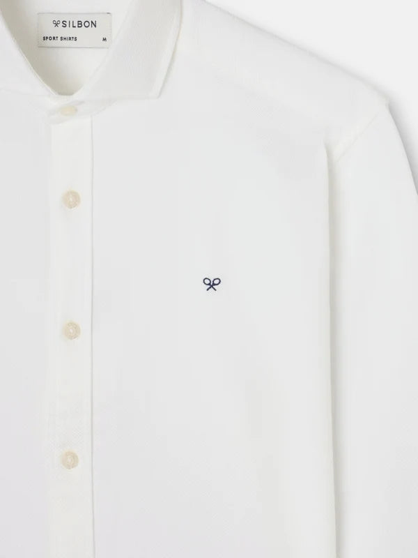 Silbon Camisa Sport Estructura Blanca