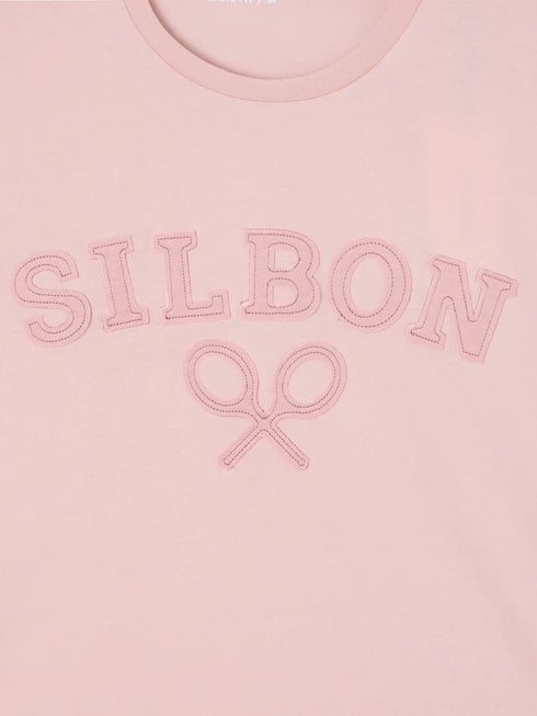 Silbon Camiseta Raqueta Media Rosa