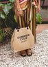 Bolso Desestructurado Rafia Summer Club Marron Lola Casademunt LS2604057