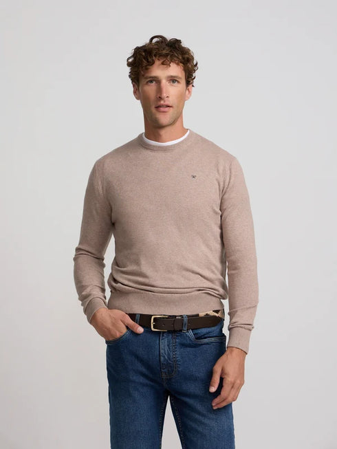 Silbon Jersey Cuello Redondo Beige Claro