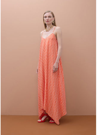 Vestido Tirantes Cuello Pico Logo Mayte