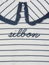 Silbon Camiseta Girl Cuello Bobo Rayas Azul y Blanco