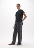 Camiseta Cuello Caja, Fit con Aberturas Laterales, Print Volumen Posicionad Negro Lola Casademunt
