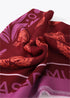 Fular Medallón Tigre 100x200cm Naranja-Rosa Lola Casademunt