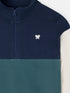 Silbon Sudadera Kids Media Cremallera Bloques Verde