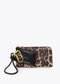 Monedero Doble Efecto Piel Animal Print y Piel Negro-Marron LF2612014