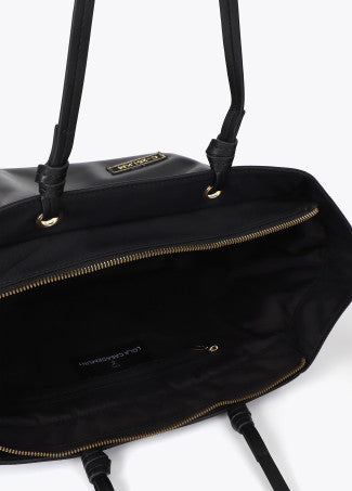 Shopper Nylon con Parches Negro Lola Casademunt