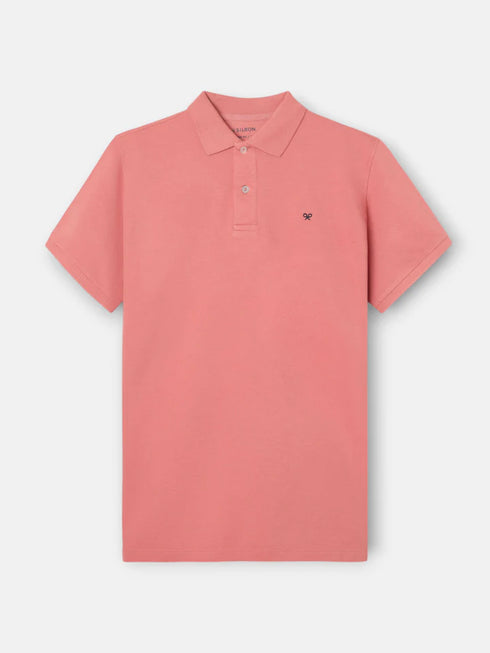 Silbon Polo Clasico Liso Coral