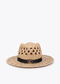Sombrero Bicolor con Tira Personalizada Crudo-Negro Lola Casademunt LS2607021