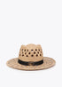 Sombrero Bicolor con Tira Personalizada Crudo-Negro Lola Casademunt LS2607021
