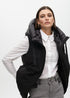 Chaleco plumas midi doble tejido NEGRO LF2501006.00N LOLA CASADEMUNT