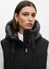 Chaleco plumas midi doble tejido NEGRO LF2501006.00N LOLA CASADEMUNT