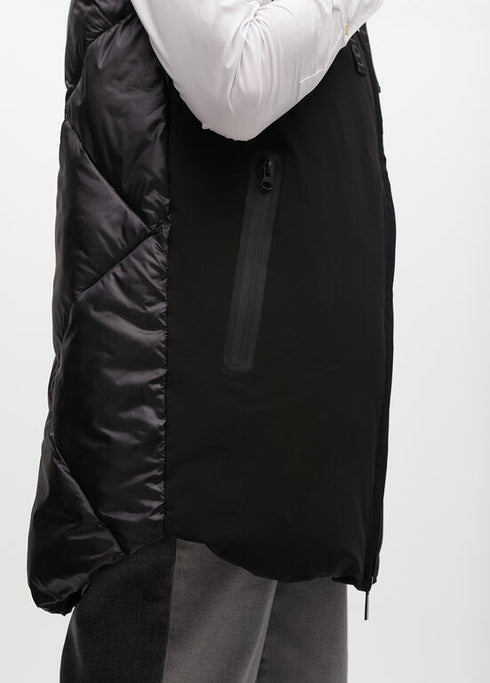 Chaleco plumas midi doble tejido NEGRO LF2501006.00N LOLA CASADEMUNT