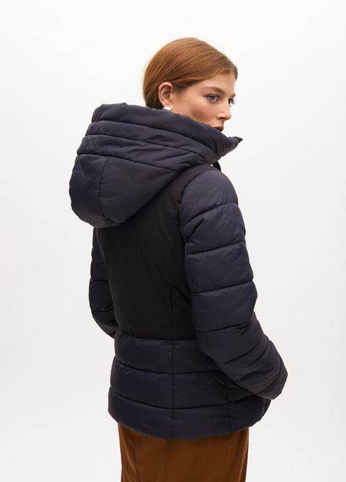 Abrigo plumas a contraste NAVY LF2501024.071 LOLA CASADEMUNT