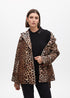Chaqueta animal print cinturón MARRON-NEGRO LF2502012.25N LOLA CASADEMUNT