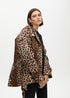 Chaqueta animal print cinturón MARRON-NEGRO LF2502012.25N LOLA CASADEMUNT