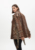 Chaqueta animal print cinturón MARRON-NEGRO LF2502012.25N LOLA CASADEMUNT