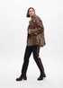Chaqueta animal print cinturón MARRON-NEGRO LF2502012.25N LOLA CASADEMUNT
