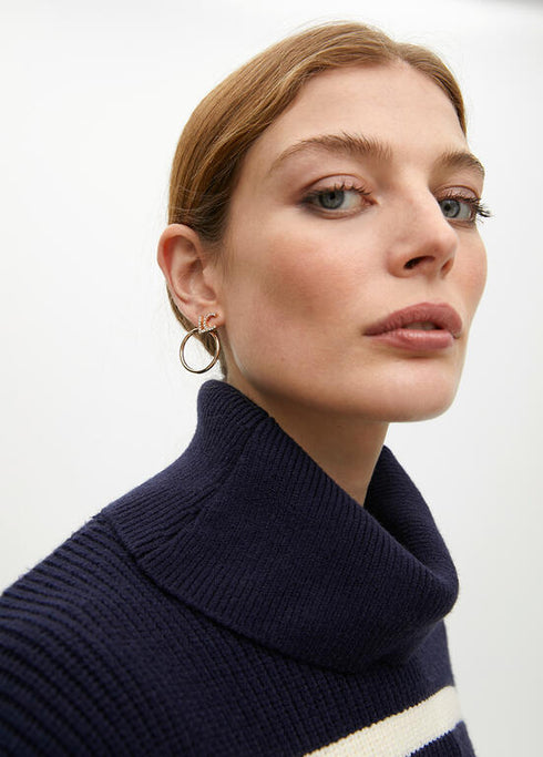 Pendientes aro frontal LC joya LOLACASADEMUNT DORADO LF2503001.0M2.U