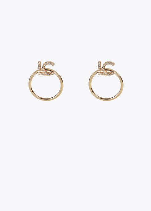 Pendientes aro frontal LC joya LOLACASADEMUNT DORADO LF2503001.0M2.U