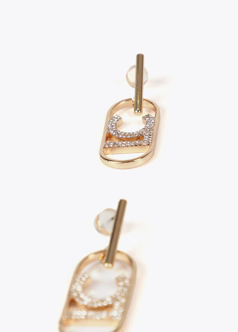 Pendientes LOGO ovalado joya LOLA CASADEMUNT DORADO LF2503003.0M2.U
