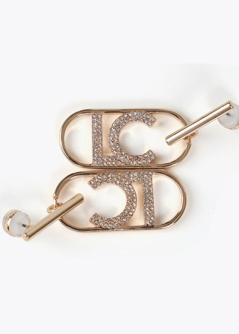 Pendientes LOGO ovalado joya LOLA CASADEMUNT DORADO LF2503003.0M2.U