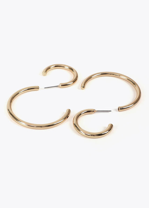 Pendientes espiral bicolor LOLA CASADEMUNT DORADO LF2503009.0M2.U