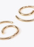 Pendientes espiral bicolor LOLA CASADEMUNT DORADO LF2503009.0M2.U
