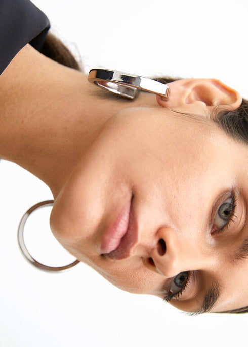 Pendientes LOLA CASADEMUNT Aro grande PLATEADO LF2503016.0M3.U