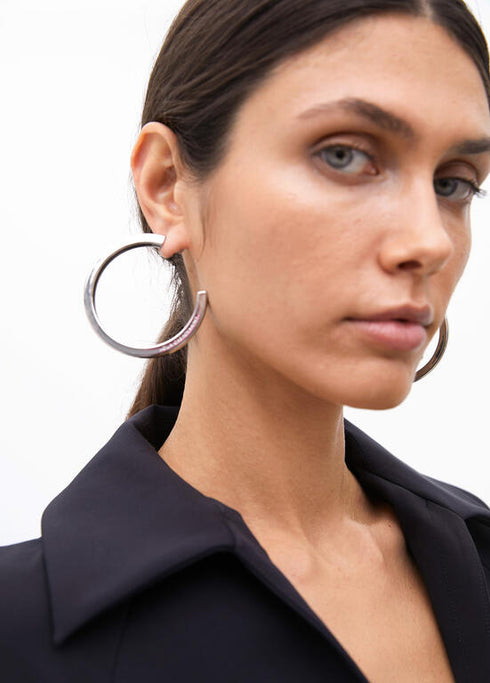 Pendientes LOLA CASADEMUNT Aro grande PLATEADO LF2503016.0M3.U