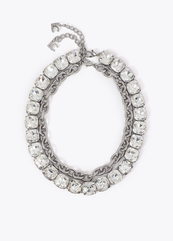 Pack doble collar corto LOLA CASADEMUNT joya y cadena PLATEADO LF2503019.0M3.U