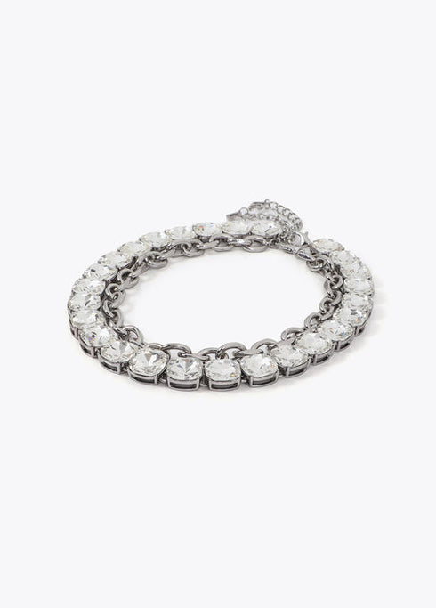 Pack doble collar corto LOLA CASADEMUNT joya y cadena PLATEADO LF2503019.0M3.U