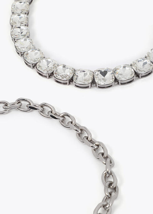 Pack doble collar corto LOLA CASADEMUNT joya y cadena PLATEADO LF2503019.0M3.U