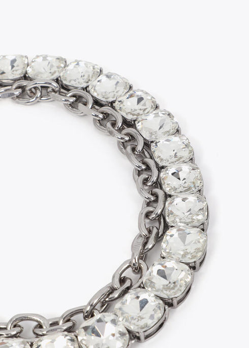 Pack doble collar corto LOLA CASADEMUNT joya y cadena PLATEADO LF2503019.0M3.U