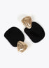 Pendientes LOLA CASADEMUNT dos piezas combinado metal y acrilico NEGRO LF2503034.00N.U