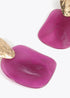 Pendientes LOLA CASADEMUNT dos piezas combinado metal y acrilico BUGANVILIA LF2503034.021.U