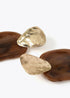 Pendientes LOLA CASADEMUNT dos piezas combinado metal y acrilico MARRON LF2503034.057.U