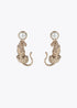 Pendientes LOLA CASADEMUNT leopardo con perla DORADO LF2503041.0M2.U